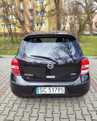 Nissan Micra cena 21000 przebieg: 81851, rok produkcji 2013 z Częstochowa małe 67